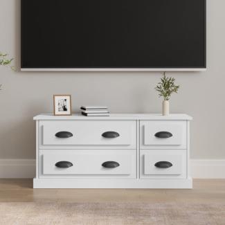 vidaXL TV-Schrank Weiß 100x35,5x45 cm Holzwerkstoff 816448