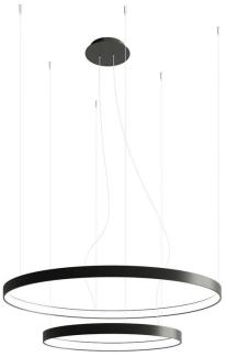 SOLLUX TH. 137 Kronleuchter RIO schwarz 3000K L: 780, B: 780, H: 1500, LED/80W