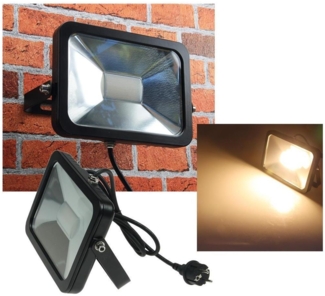 LED-Fluter SlimLine "CTF-SL30B" schwarz 30W, IP44, 2200 Lumen, 3000K