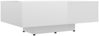 Couchtisch, Sofatisch Hochglanz-Weiß 85x55x31 cm Holzwerkstoff
