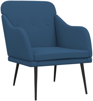 vidaXL Sessel Blau 63x76x80 cm Stoff 351481