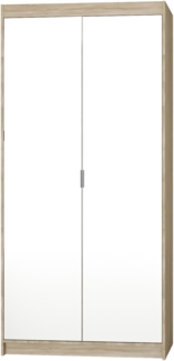AX LIVING Schrank Spiegel Eiche Sonoma Kleiderschrank Storicos 2D 89,7