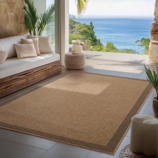 Carpettex Outdoorteppich Boho Design, Läufer, Höhe: 5 mm, Outdoor Teppich Wetterfest Modern Design Wohnzimmer Küchen Terrasse