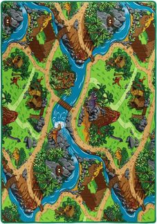 Steffensmeier Kinderteppich Buddy, Rechteckig, Dino, Kinderzimmer