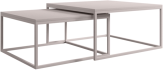 Im Set zwei Couchtische Dakenti Cashmere (Farbe: Cashmere)