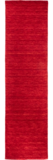 Morgenland Gabbeh Teppich - Softy - Uni - läufer - 200x80 - Rot