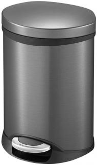Primaster Treteimer Shell 6 l Anti-Fingerprint Kosmetikeimer Badeimer Mülleimer