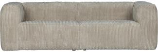 Sofa Bean 3,5-Sitzer - Ribcord Natural