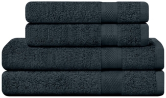 Camry Handtuch Set Badetücher 70x140 cm und Handtücher 50x100 cm - weich & saugstark, dick, mit schöner Rundum-Bordüre