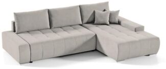 Beautysofa Ecksofa Draco L mit Schlaffunktion, in pflegeleichten Stoffen, Bettkasten