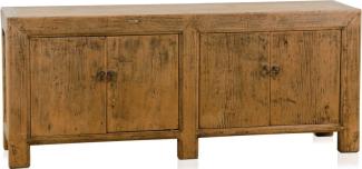 Casa Padrino Landhausstil Sideboard / Schrank Antik Stil Braun 160 x 40 x H. 67 cm - Landhausstil Kollektion