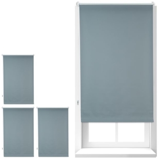 4 x Verdunkelungsrollo grau 60x160 cm 10030358