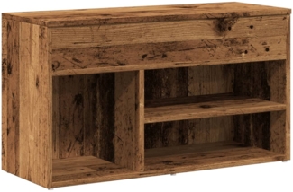 vidaXL Schuhbank Altholz-Optik 80x30x45 cm Holzwerkstoff 856756