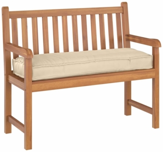 vidaXL Palettenkissen für Bank Beige 120 x 40 x 8 cm Oxford Stoff 42001641