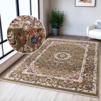 OTTO home Teppich Molvio, mit & ohne Fransen, rechteckig, Höhe: 18 mm, Orient-Optik, Vintage Design, weich, Wohnzimmer, Schlafzimmer