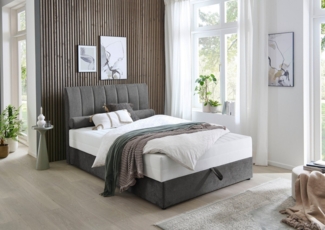 ATLANTIC home collection Boxbett ALISIA, mit Taschenfederkern, Bettkasten und Kissenrolle im Originalbezug