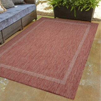 Carpettex Outdoorteppich Unicolor - Einfarbig, Läufer, Höhe: 5 mm, Teppich Wetterfest Balkon Küchenteppich Flachgewebe Sisaloptik