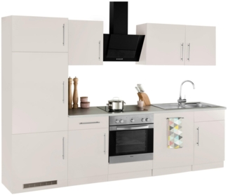 wiho Küchen Küchenzeile Cali, mit E-Geräten, Breite 280 cm