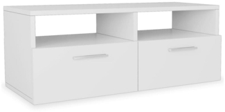 vidaXL TV-Schrank Holzwerkstoff 95x35x36 cm Weiß 244867