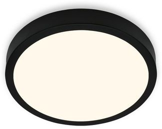 Briloner LED Deckenleuchte Runa Ø 28 cm, Metallrahmen schwarz