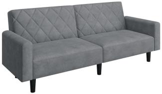 Yaheetech Schlafsofa 2 Sitzer Sofa mit Schlaffunktion, 140,5 × 94 cm Liegefläche