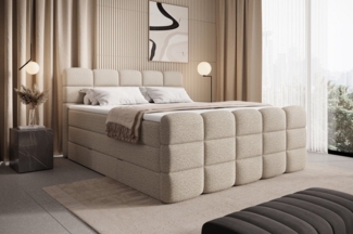 wonello Boxspringbett Carenzo, Doppelbett mit Bettkasten, wahlweise mit wonello premium Topper