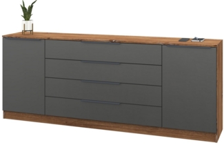 borchardt Möbel Sideboard Vaia, Breite 200cm, 4 Schubkästen