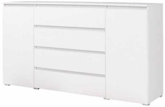 Kommode Sideboard Cosmos 184x41x97cm weiß 2-türig