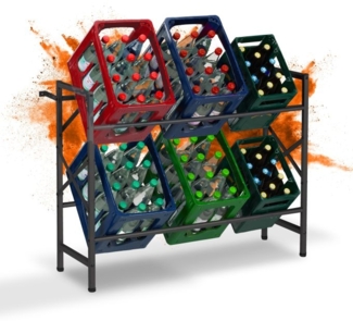 Getränkekistenregal für 6 Kisten 10051165