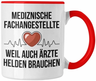 Trendation Tasse Trendation - Medizinische Fachangestellte Tasse Geschenk Herzschlag We