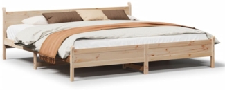 vidaXL Massivholzbett ohne Matratze 200x200 cm Kiefernholz 3309722