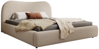 Compleo Polsterbett Boucle ROSI, mit Bettkasten und Lattenrost, Doppelbett