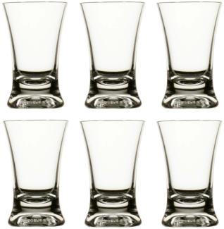 Schnapsglas farblos Set 6 Stück, unzerbrechlich, transparent, Tritan, Party