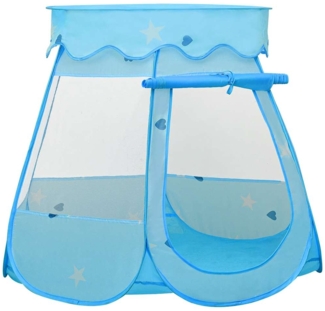 vidaXL Kinder-Spielzelt mit 250 Bällen Blau 102x102x82 cm 3107722