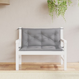 vidaXL Gartenbank-Auflagen 2 Stk. Grau 100x50x7 cm Oxford-Gewebe