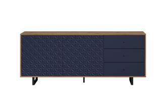 Sideboard Sentra | Dark Blue / Artisan Eiche