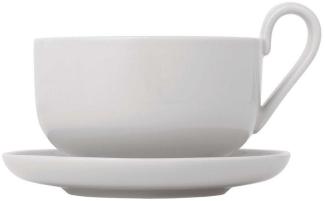 Blomus Set 2 Teetassen RO Nimbus Cloud, Tasse, Becher, Porzellan, 230 ml, 64142