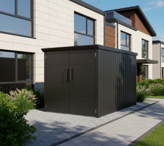 Westmann Velos 1 | Metall Fahrradgarage mit Boden