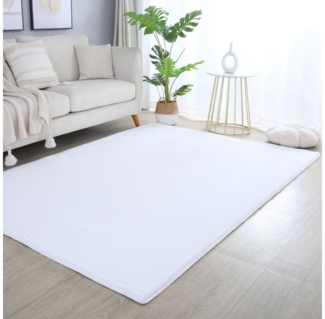 Carpettex Hochflor-Teppich Unicolor - Einfarbig, Läufer, Höhe: 20 mm, Teppich Wohnzimmer Einfarbig Shaggy Modern Flauschiger Felloptik Weich
