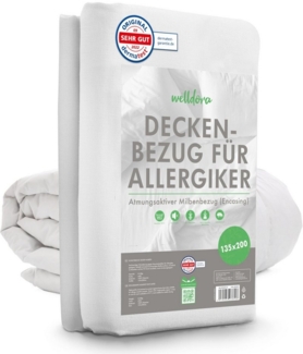 Welldora Bettbezug, Milbenbezug Bettdecke, Allergiker Deckenbezug fachärztlich getestet, Encasing gegen Milben & Bettwanzen, Allergiker Bettwäsche Decke