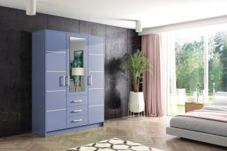 ALTDECOR Drehtürenschrank BALA (Kleiderschrank Drehtürenschränke mit Spiegel und Schubladen)