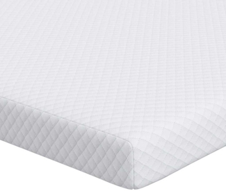 vidaXL Matratzenpads Weiß 70 x 200 cm 100% Polyester Jacquardstoff 4106231