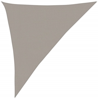 vidaXL Sonnensegel 160 g/m² Dreieckig Hellgrau 3x4x5 m HDPE 4002003