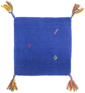 Morgenland Gabbeh Teppich - Indus - Agra - 40 x 40 - Dunkelblau