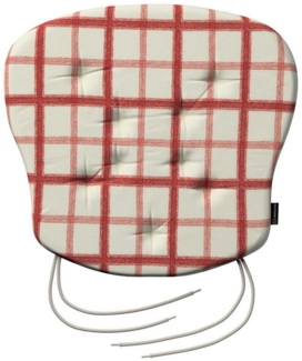 Dekoria Sitzkissen Stuhlkissen Peter mit Bindeschnur 41 x 38 x 3,5 cm, Avinon