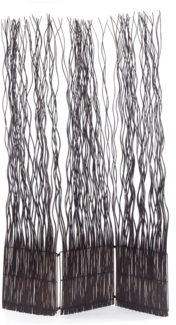 Paravent Wave 3 Weidenzweige braun