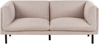 2-Sitzer Sofa Stoff hellbraun VORGOD