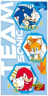 Sonic Badetücher Team Sonic the Hedgehog Strandtuch 70×140 cm – Badetuch, 100% Baumwolle (1-St)