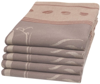 ZOLLNER Geschirrtuch, (Spar-Set, 5-tlg), 50 x 70 cm, 100% Baumwolle, vom Hotelwäschespezialisten