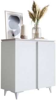 Newroom Sideboard Khora, Weiß Sideboard Modern Minimalitisch Modern Highboard Anrichte Wohn...